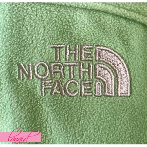 The North Face TKA 100 Full Zip Fleece Jacket Lime Green Fuzzy Teddy Warm Coat - Picture 3 of 8